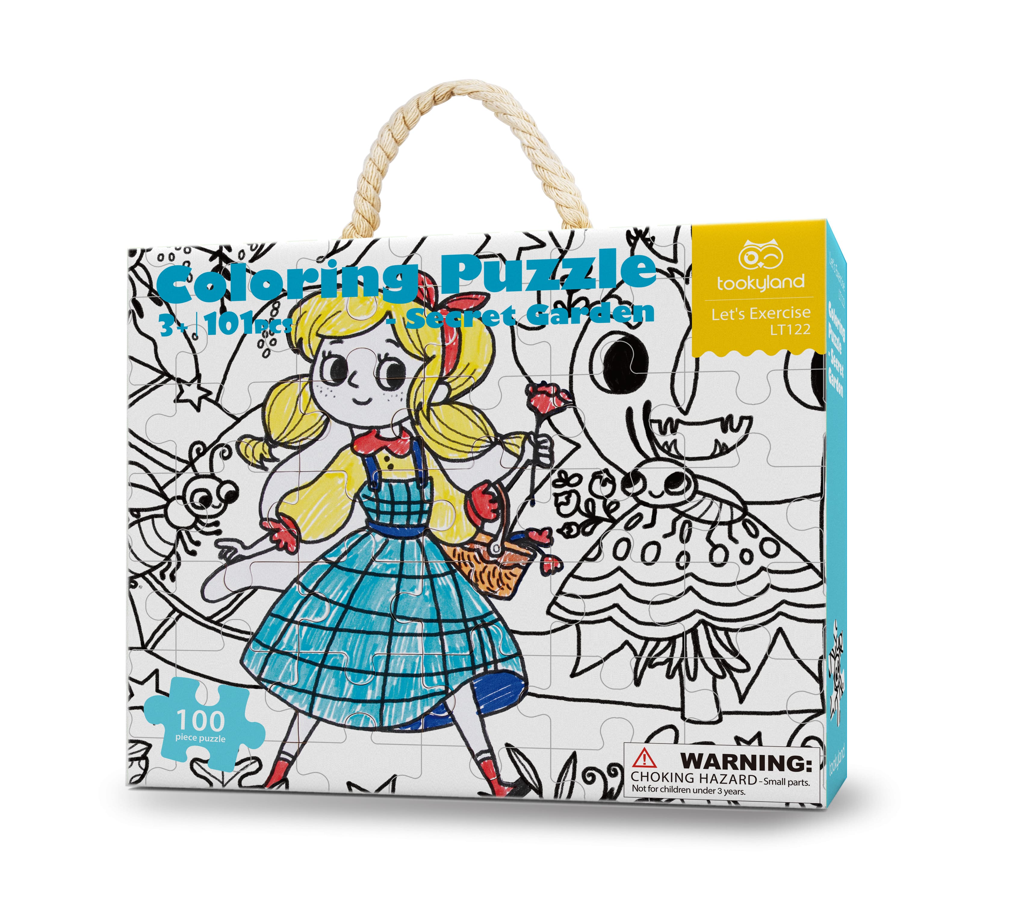 LT122-Coloring Puzzle - Secret Garden
