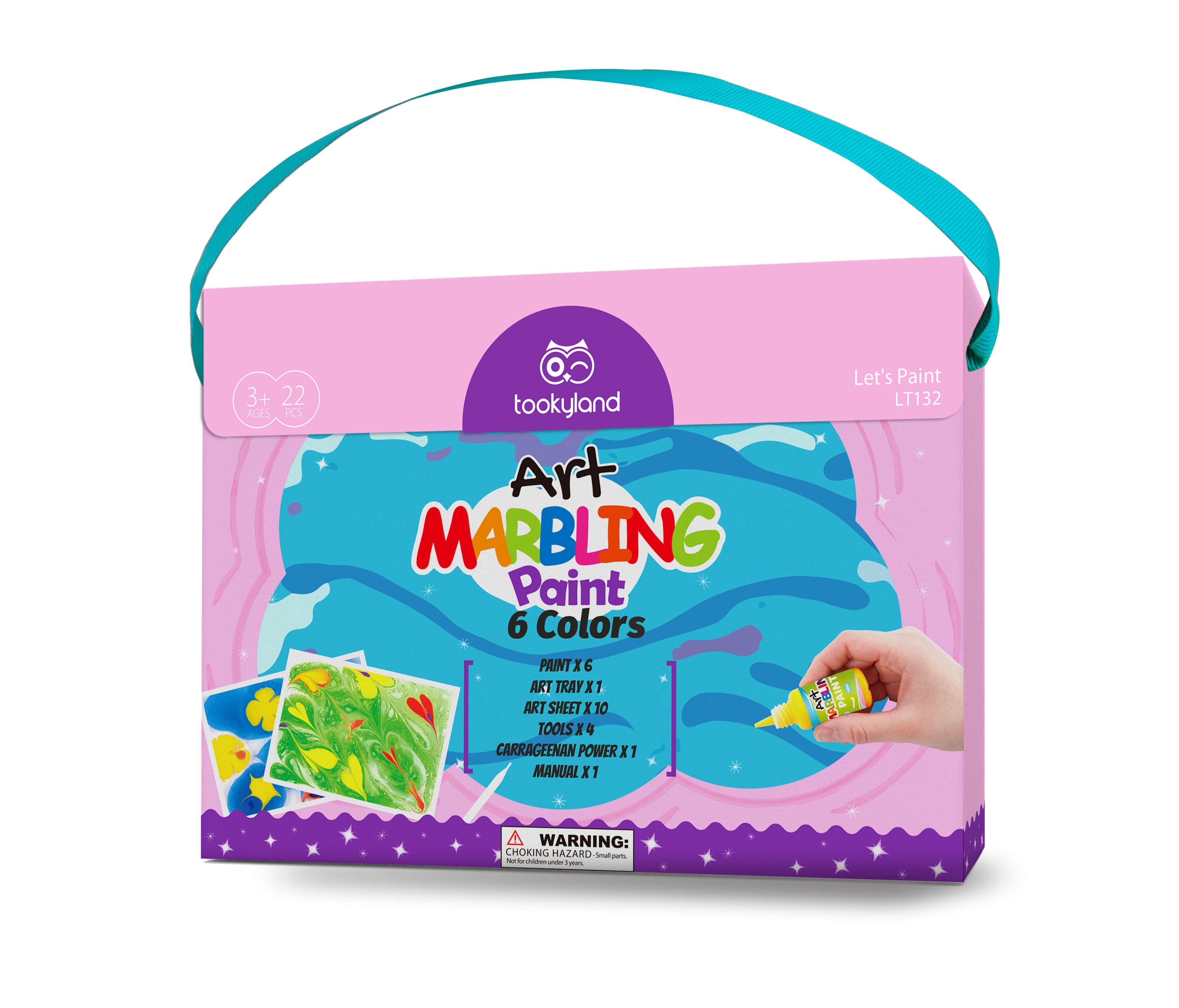 LT132-Marbling Paint Kit-6 Colors