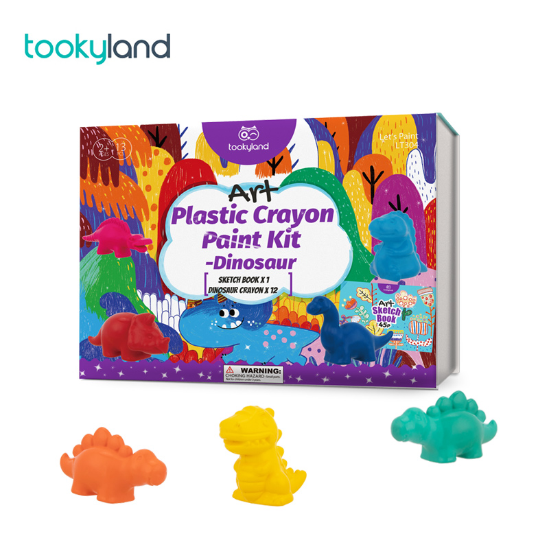 LT304-Plastic Crayon Paint Kit-Dinosaur 