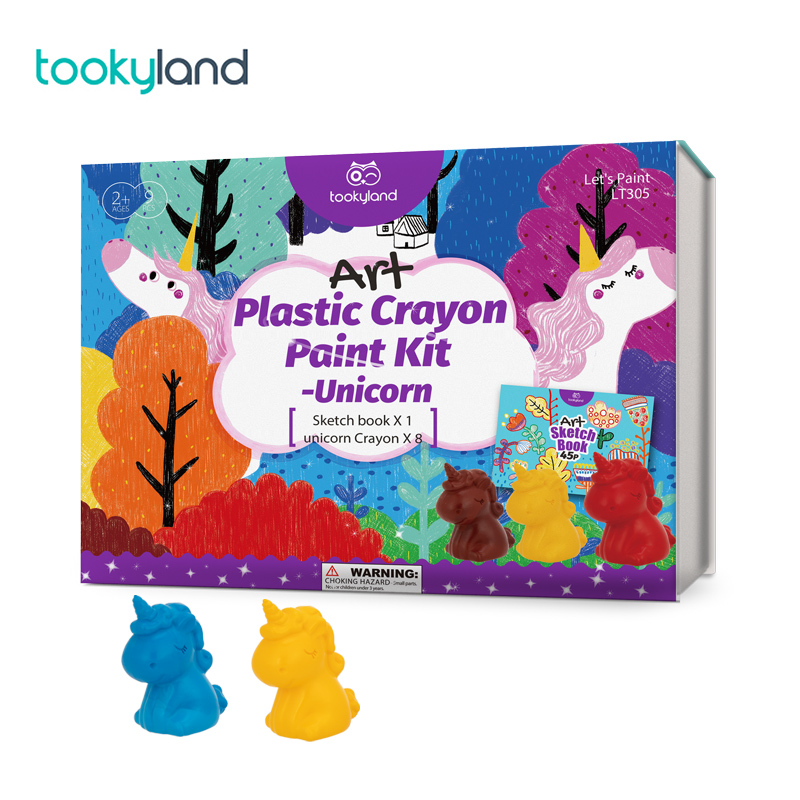 LT305-Plastic Crayon Paint Kit-Unicorn