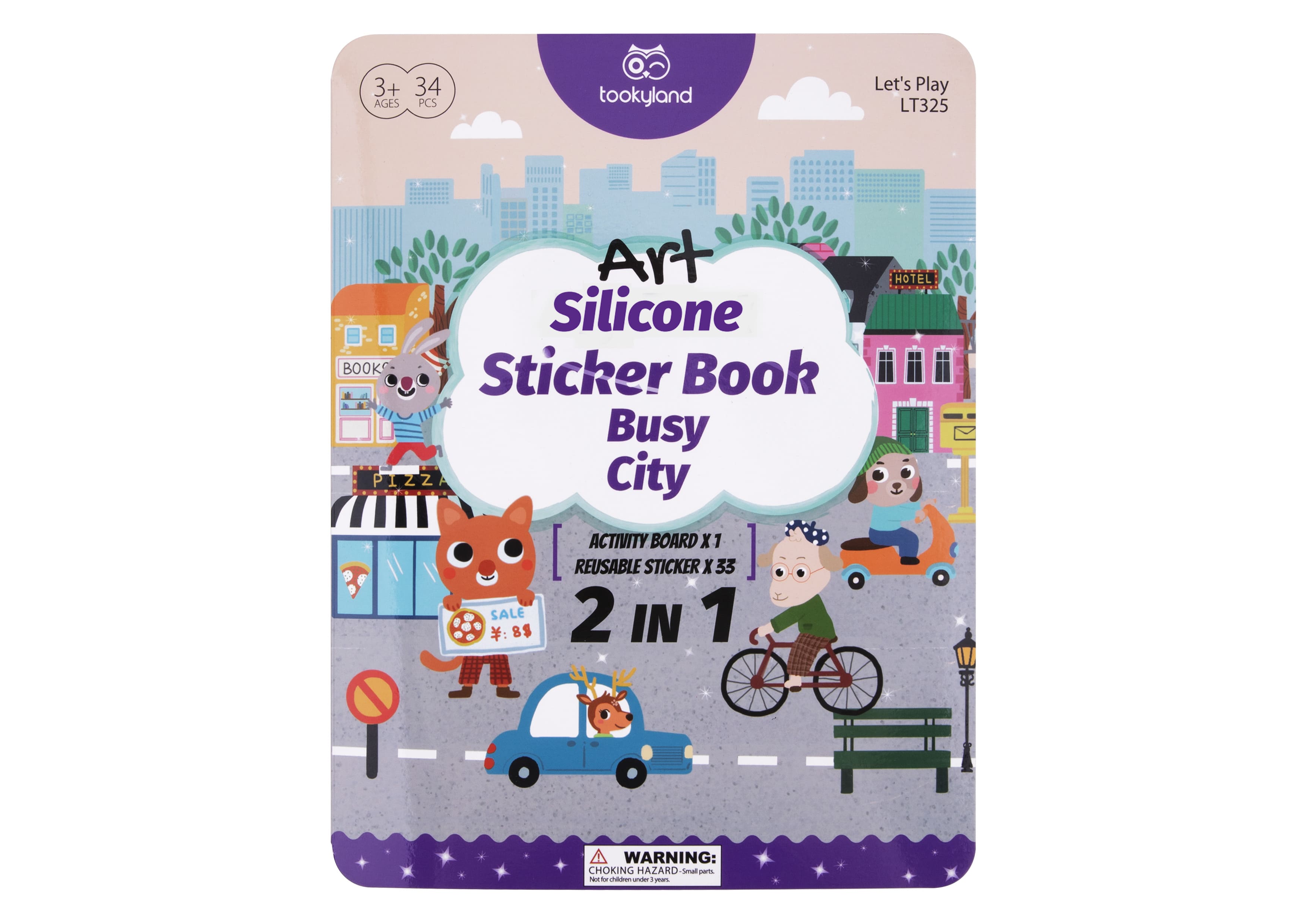 LT325-Silione Sticker Book-Busy City