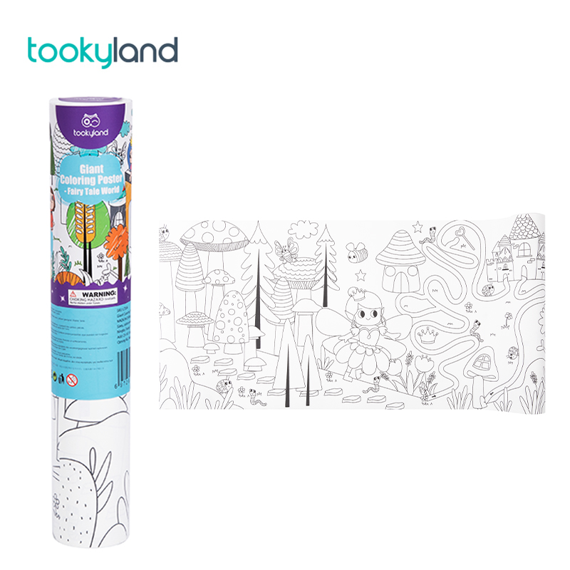 LT334-Giant Coloring Poster-Fairy Tale World