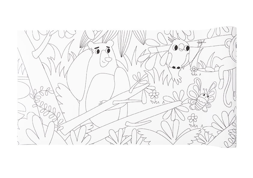 LT342-Giant Coloring Poster-Animal World