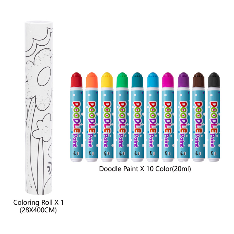 LT410- Doodle Paint Roll Map Art Kit