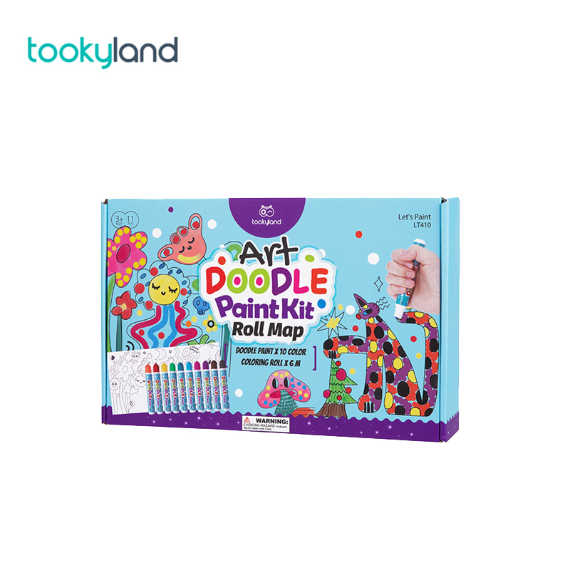 LT410- Doodle Paint Roll Map Art Kit
